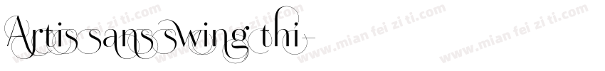Artis sans swing thi字体转换